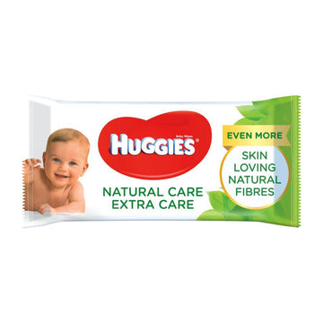 Natural Care 'Extra Care' Baby Wipes, Single Pack = 56 Wipes